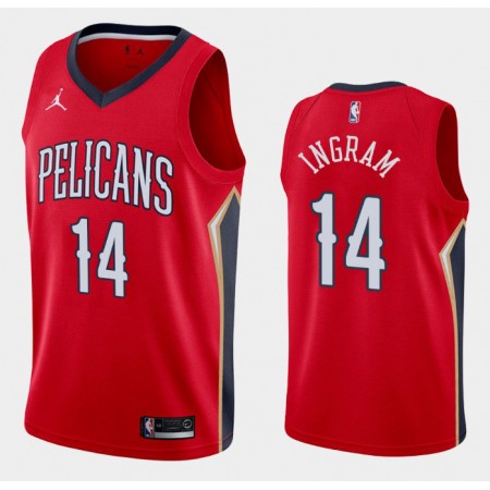 NBA Mænd Trøje New Orleans Pelicans Brandon Ingram 14 2020-21 Jordan Brand Statement Edition Swingman NBA Mænd Trøje New Orleans Pelicans Brandon Ingram 14 2020-21 Jordan Brand Statement Edition Swingman